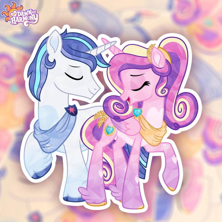 NDOH Cadance &amp; Shining Armor Sticker