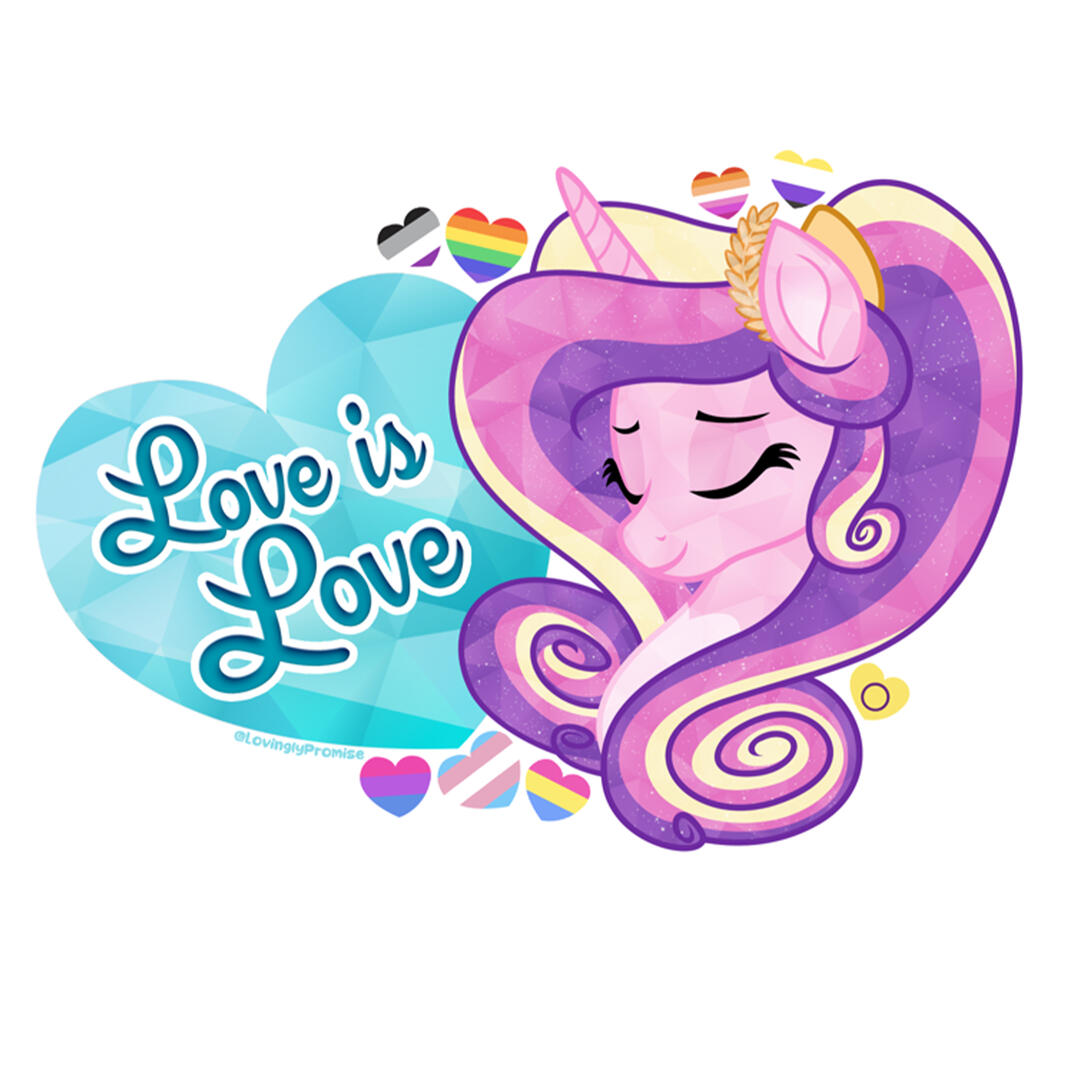 Cadance Love is Love NDoH Sticker