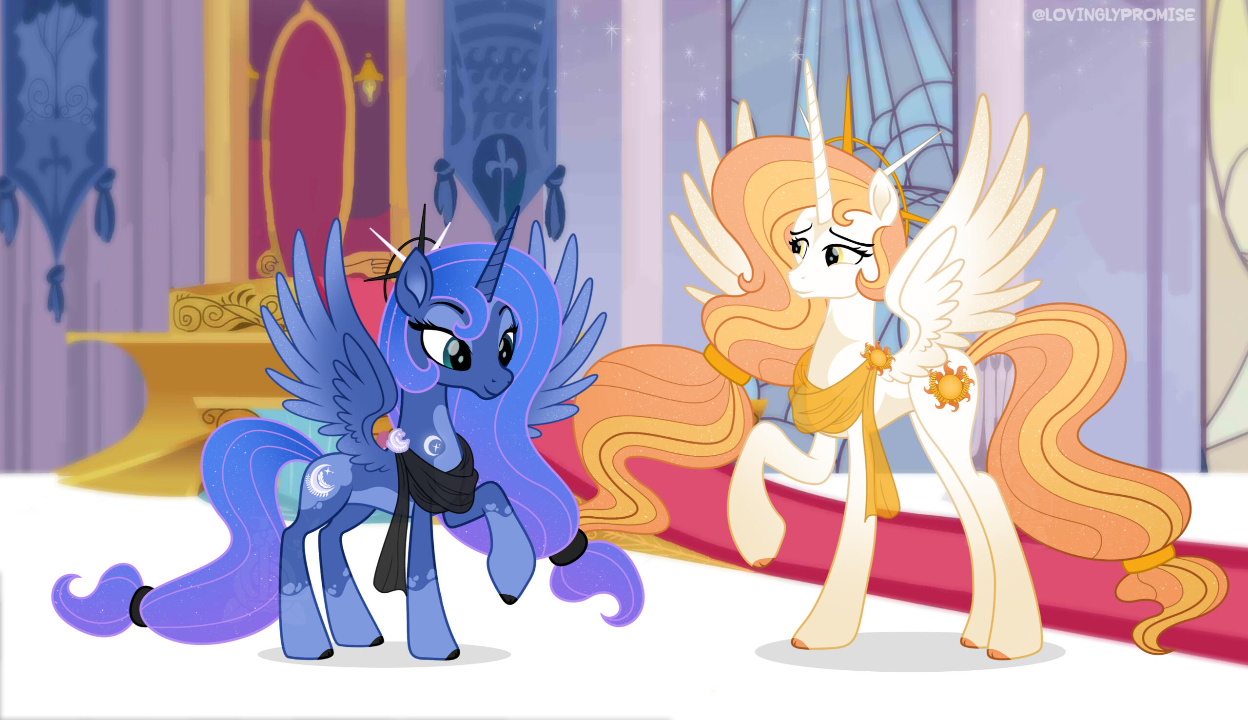 Queen Celestia & Princess Luna