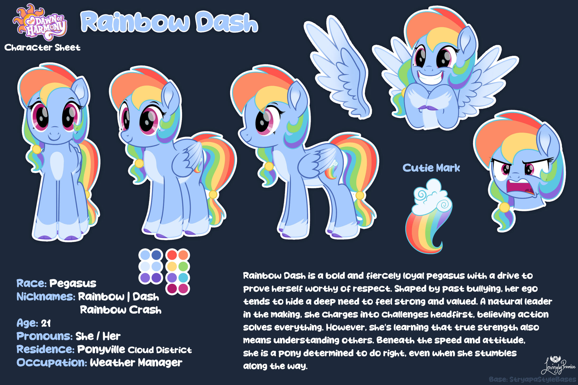 Rainbow Dash Ref Sheet